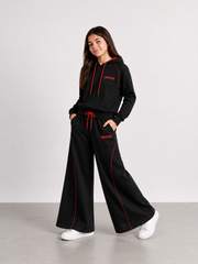 Girls Premium Cotton Terry Wide Leg Hoodie Set