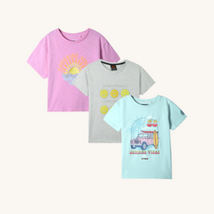 Combo of 3 Girls T shirts 4 Years to 14 Years