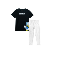 Donald Girl T Shirt Paired with Lycra cotton Tight
