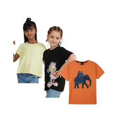 Combo of 3 Girls T shirts Garfield