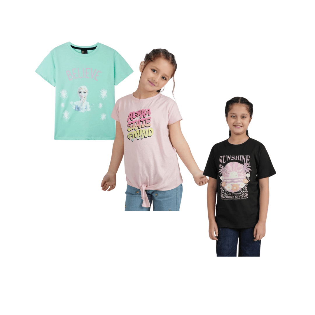 Combo of 3 Girls T shirts ELSA