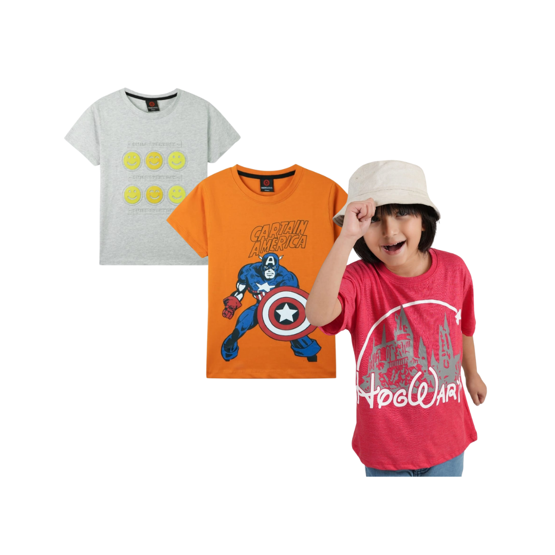 Combo of 3 Boys T shirts IronMan