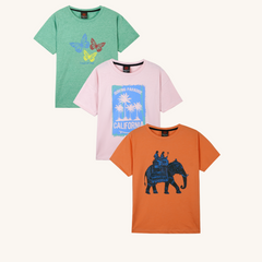Combo of 3 Girls T shirts