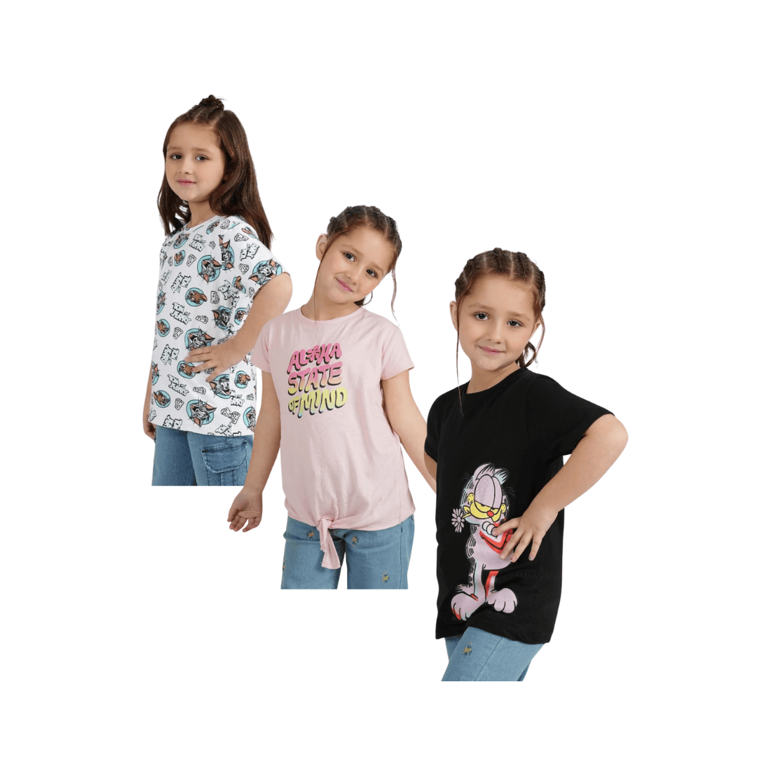 Combo of 3 Girls T shirts Tom&Jerry