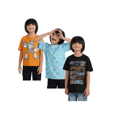 Combo of 3 Boys T shirts captain america