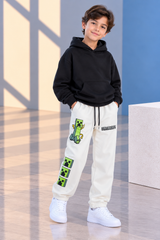 Minecraft Creeper Kids Jogger Pants  | 100% Cotton Terry