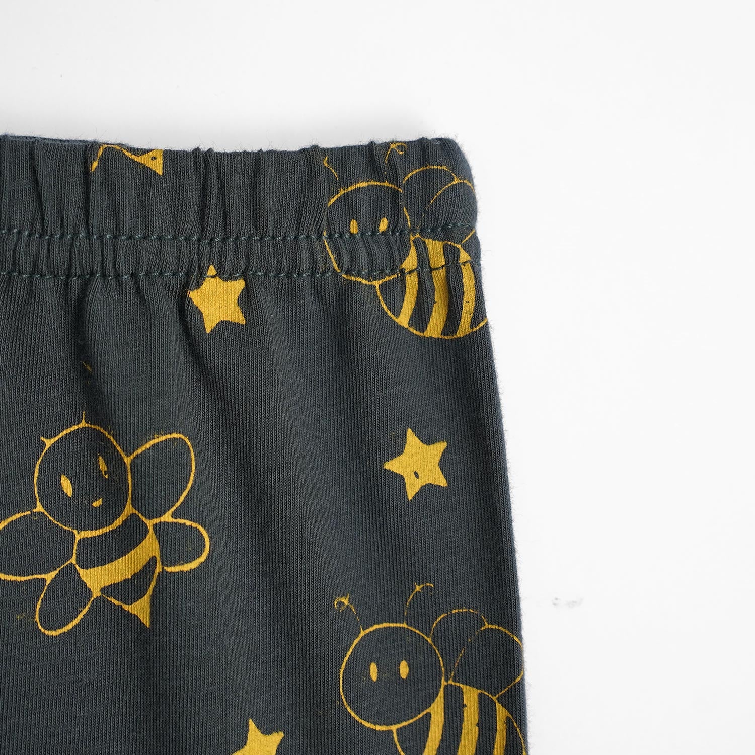 Cotton Rich Charcoal  Allover Honey Bee Printed Leggings