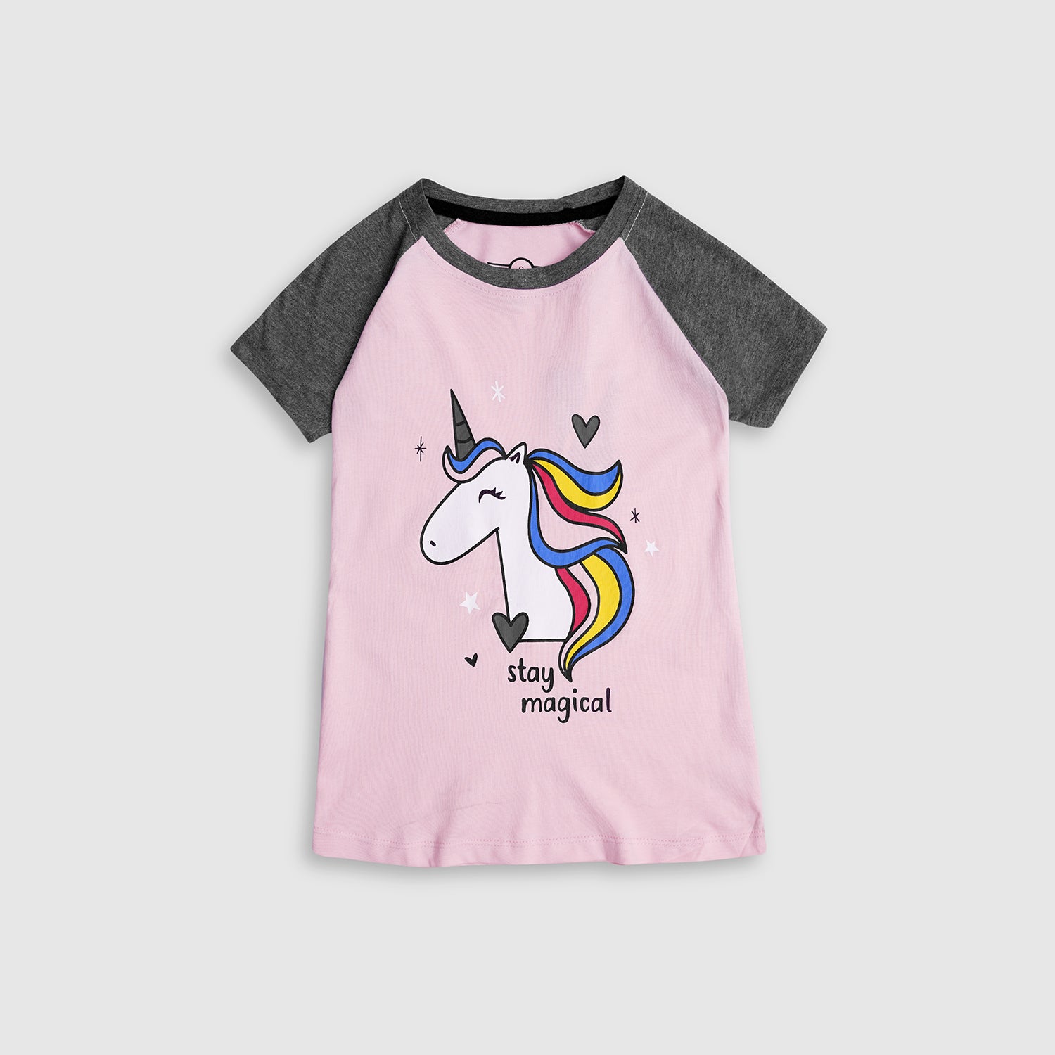 Girls Pure Cotton "Unicorn" Graphic T-Shirt