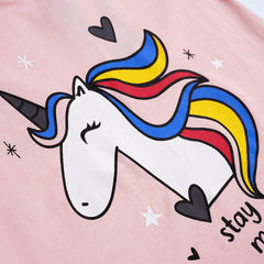 Girls Pure Cotton "Unicorn" Graphic T-Shirt