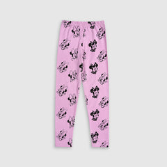 Cotton Pink Mickey  Allover Mickey Printed Leggings