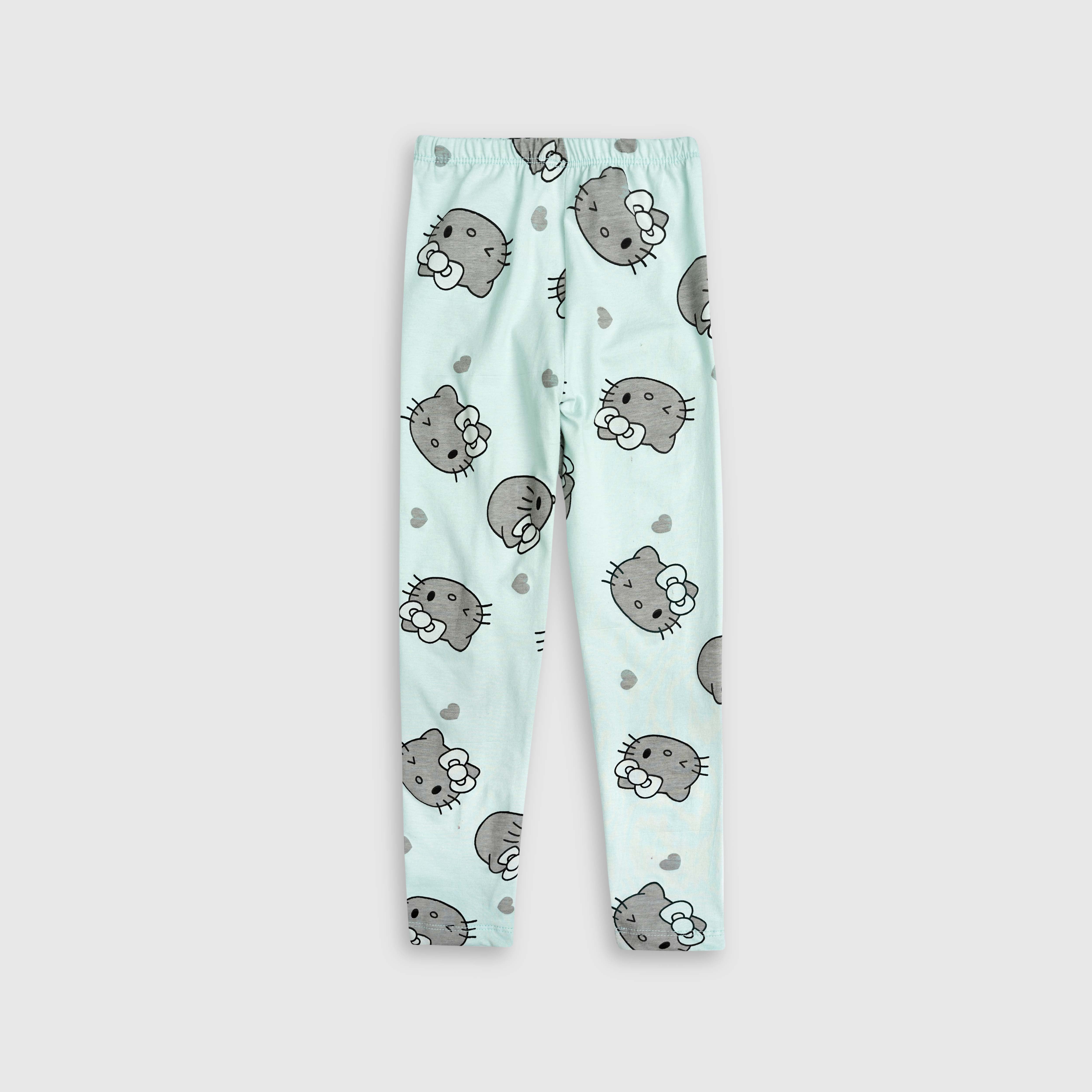 All-Over Kitty Printed Cotton Leggings