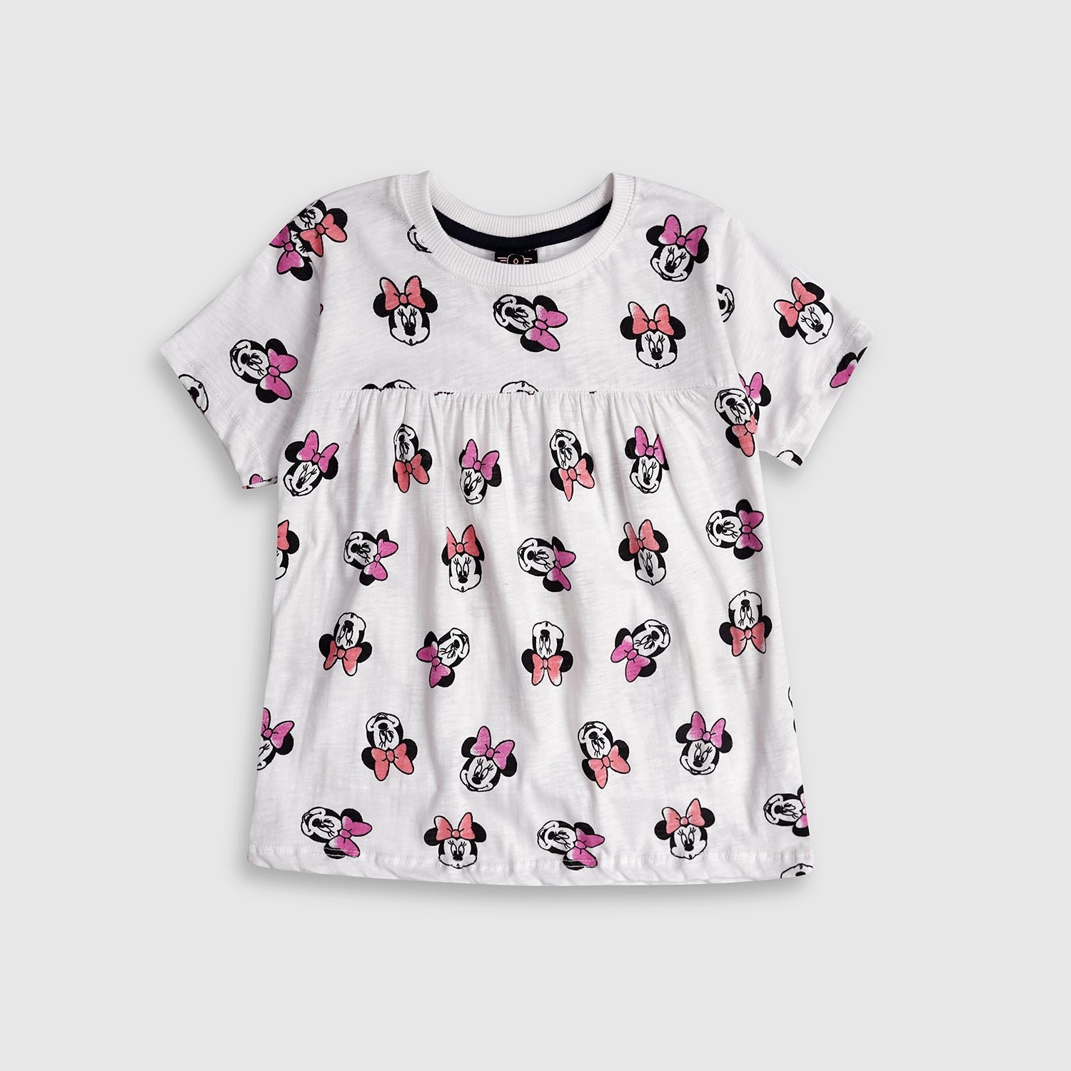 Girls All-Over "Mickey Mouse" Printed Soft Cotton Frock