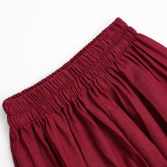 STITCHED 2 PIECE TILLA EMBELLISHED MAROON KHADDAR SHIRT TROUSER