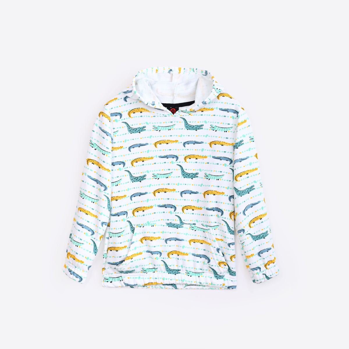 Kids Soft Cotton All Over Printed Fleece Hoodie