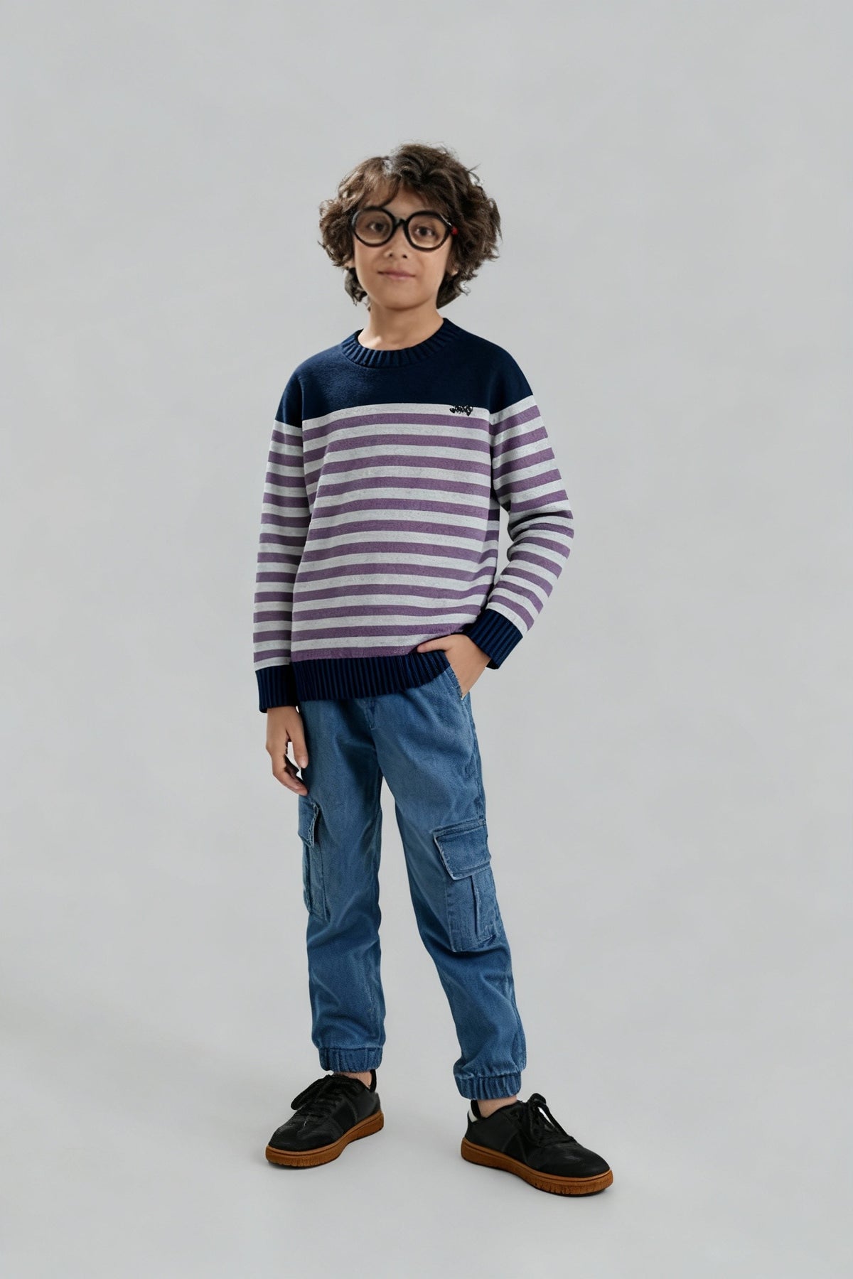 Jeep Striped Cotton Sweater – 100% Cotton | Winter Collection