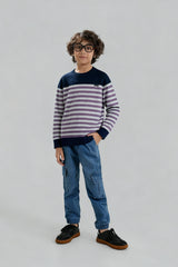 Jeep Striped Cotton Sweater – 100% Cotton | Winter Collection