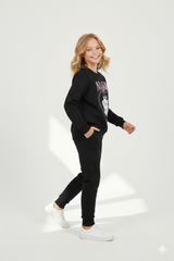 Kids Quilted Marie Tracksuit | 2-Piece Sweat & trouser Set | Winter Cotton Outfit