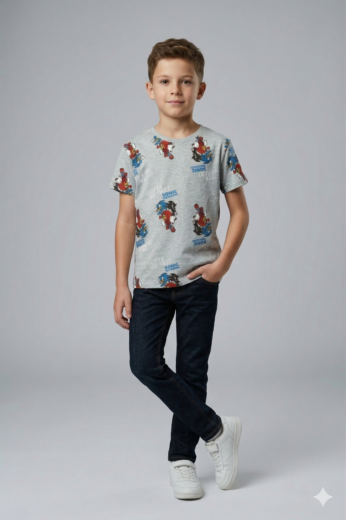Sonic all over Printed T Shirt