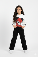 Mickey Mouse Short Body Hoodie – 100% Cotton Terry