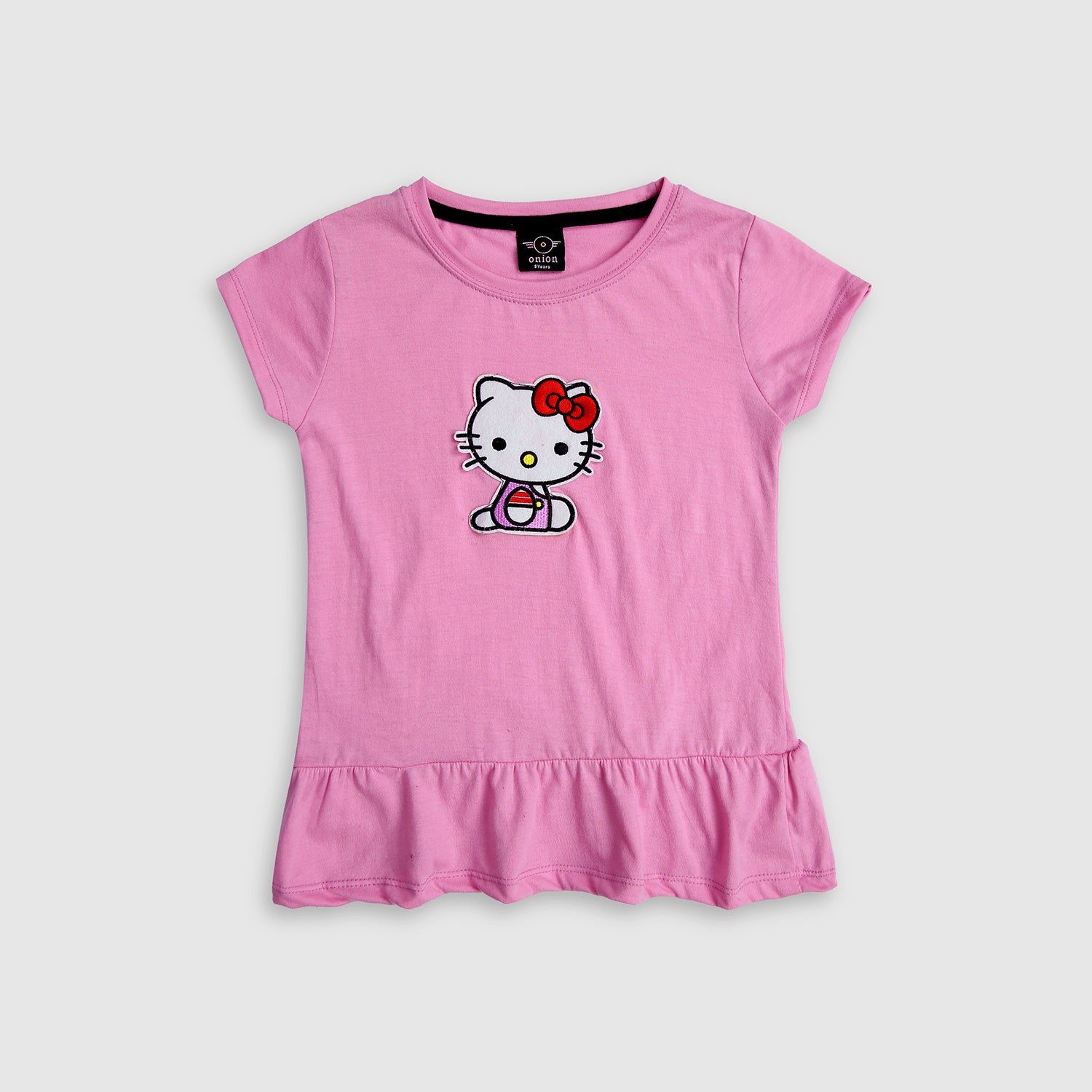Girls Pure Cotton "Kitty" Graphic T-shirt Frock