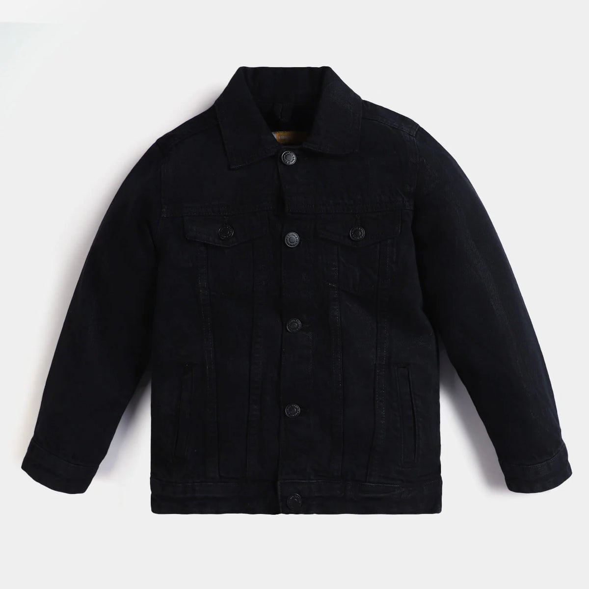 Unisex Kids Basic Denim Button Down Jacket