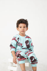 Kids Spider-Man Allover Printed Tracksuit | 100% Cotton Fleece