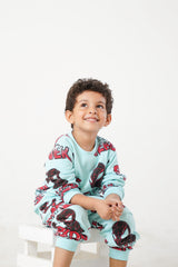 Kids Spider-Man Allover Printed Tracksuit | 100% Cotton Fleece