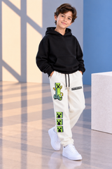 Minecraft Creeper Kids Jogger Pants  | 100% Cotton Terry-1