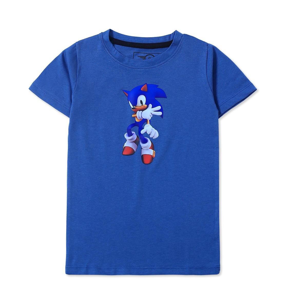 Boys  Pure Cotton "Sonic" Slogan T-Shirt
