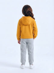 Kids Dumbo yellow Short Body hoodie suit with Grey Trouser