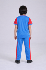 Los Angeles 2-Piece Cotton Set - Blue/Red Athletic Loungewear