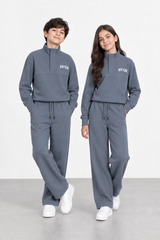 Kids New York Quarter-Zip Sweatshirt & Jogger Tracksuit Set