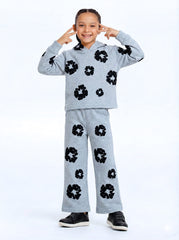 Kids Premium 100% Cotton Fleece Printed Lounge Suit – Soft, Cozy & Winter-Perfect