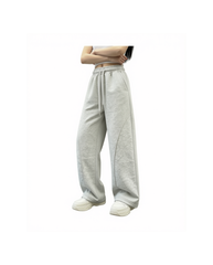 Girls’ Textured Wide-Leg Trousers – Relaxed Fit Kids Pants